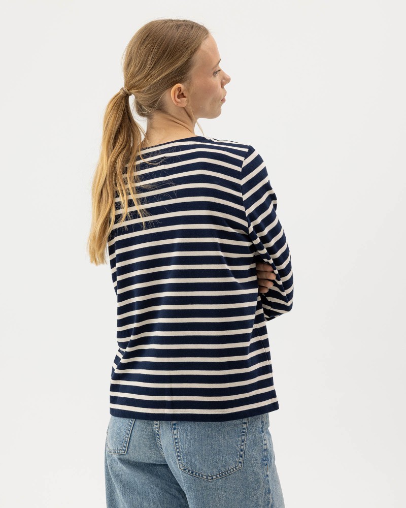 Engla Boatneck Navy/Ecru