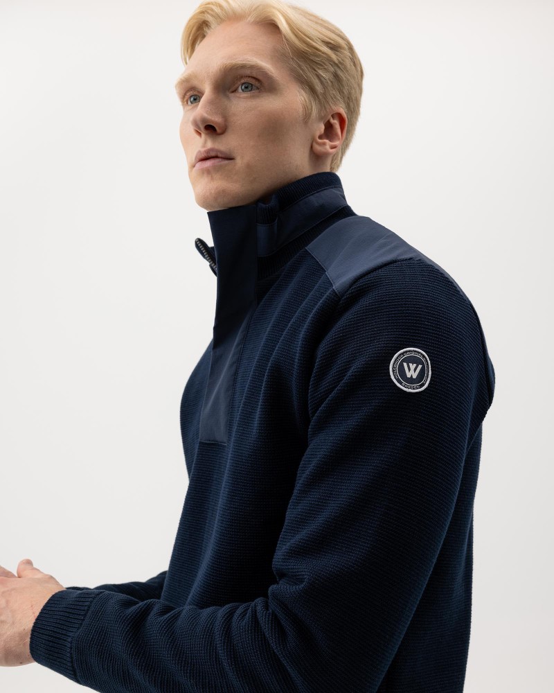 Eskil T-neck WP Navy