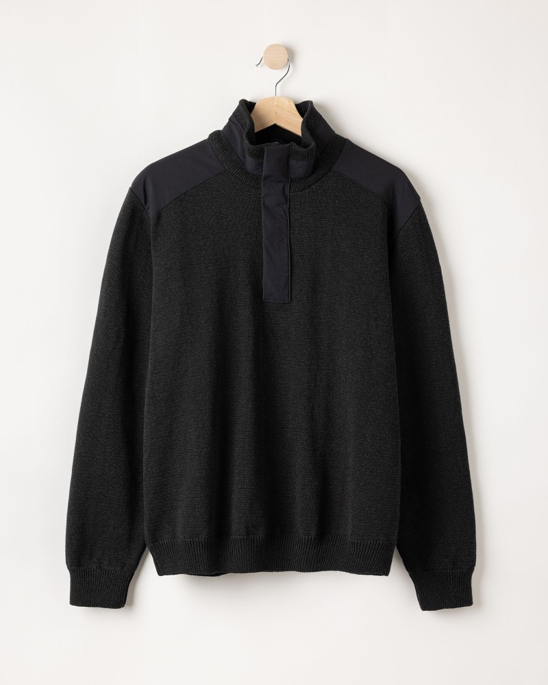 Eskil T-neck WP Black Mel.