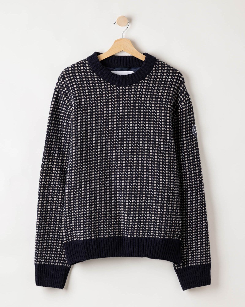 Hilmer Crew WP Navy/Sand