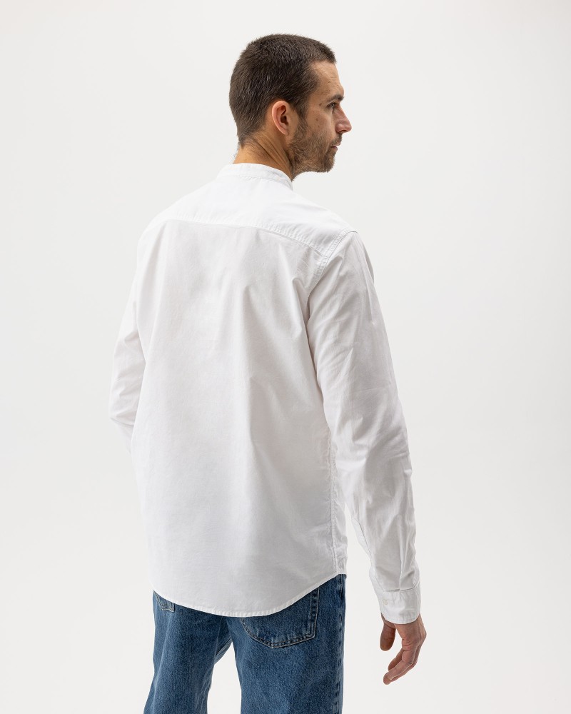 Jan Collarless Shirt Jan Collarless Shirt White