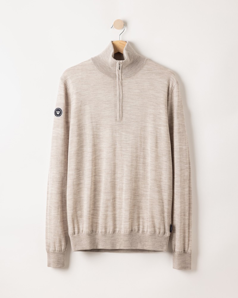 Jesper T-neck WP Sand Mel.