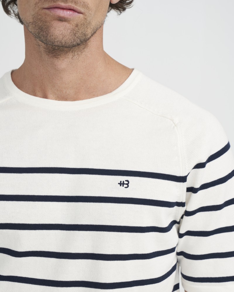 Lars Tee Off White/Navy