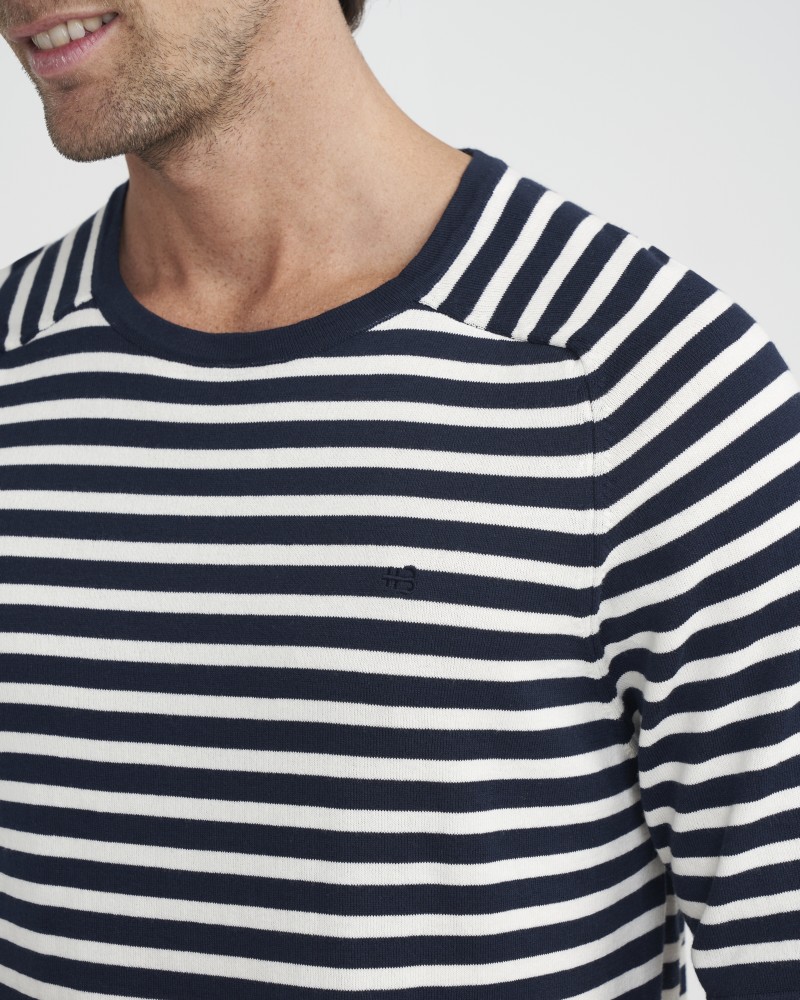 Lars Tee Navy/Off White