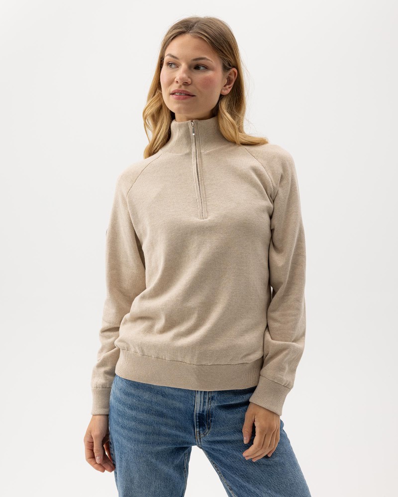 Laura T-neck WP Oyster