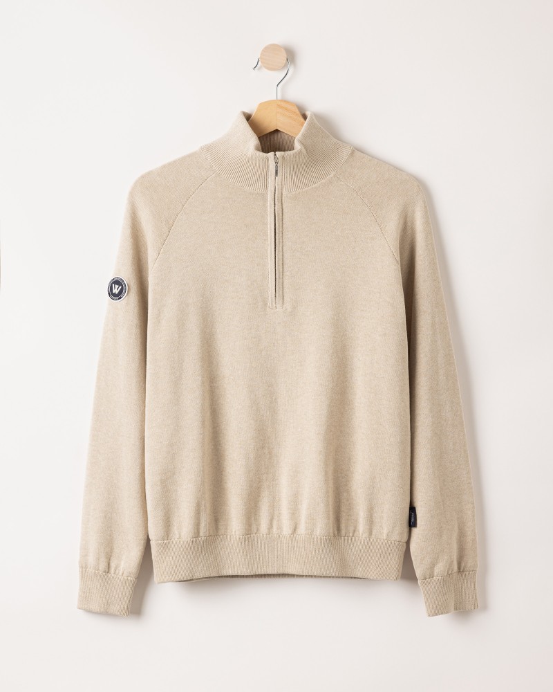 Laura T-neck WP Oyster