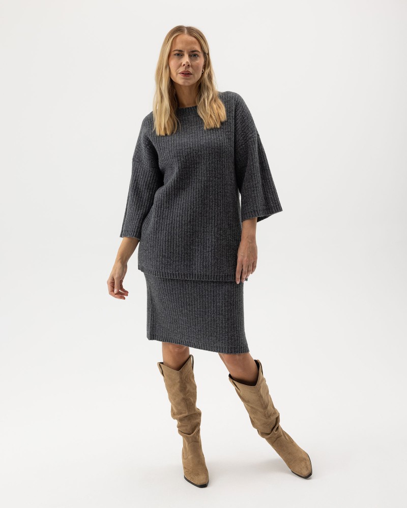 Livia Skirt Dark Grey Mel.