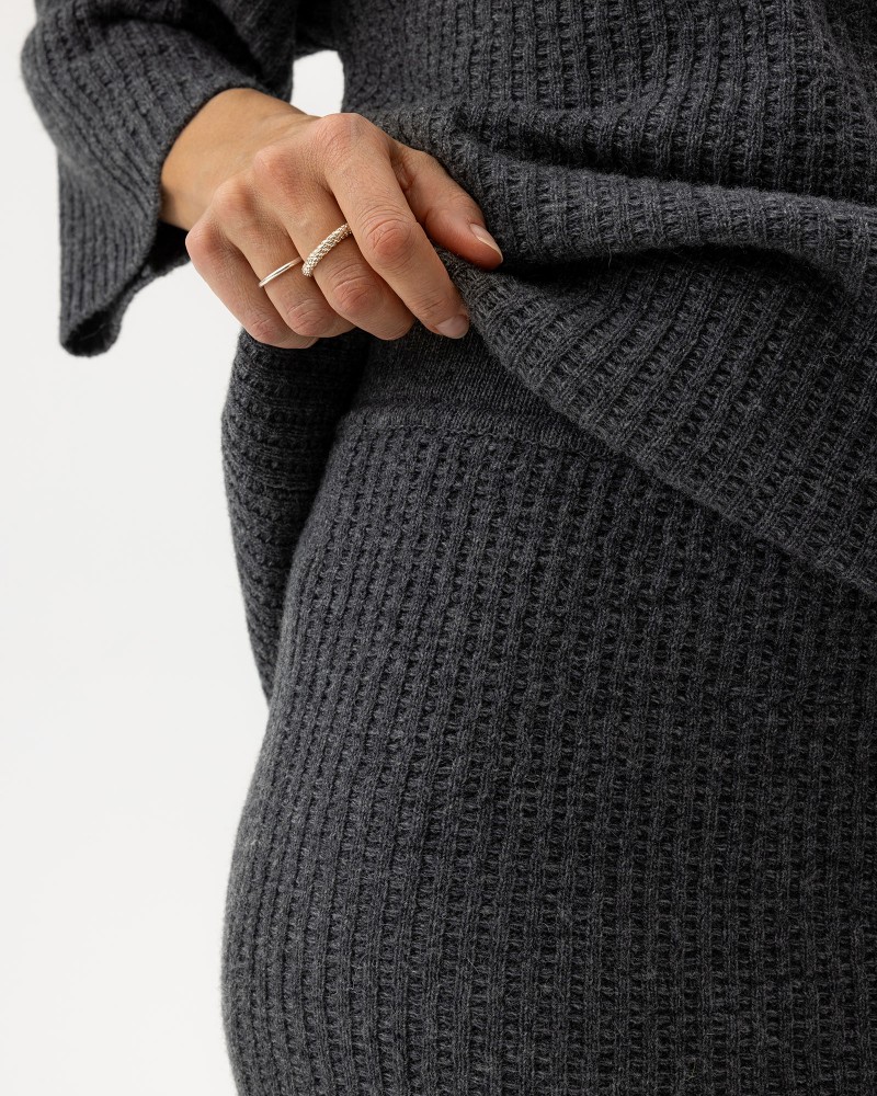 Livia Skirt Dark Grey Mel.