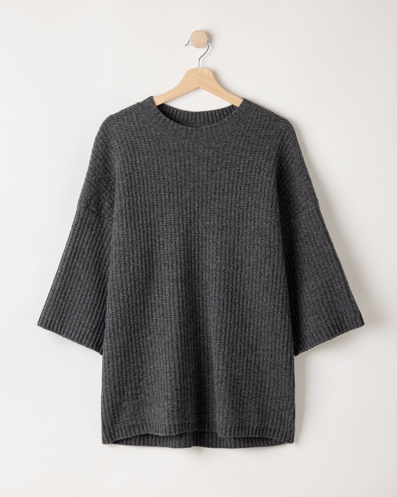 Livia Sweater Livia Sweater Dark Grey Mel.