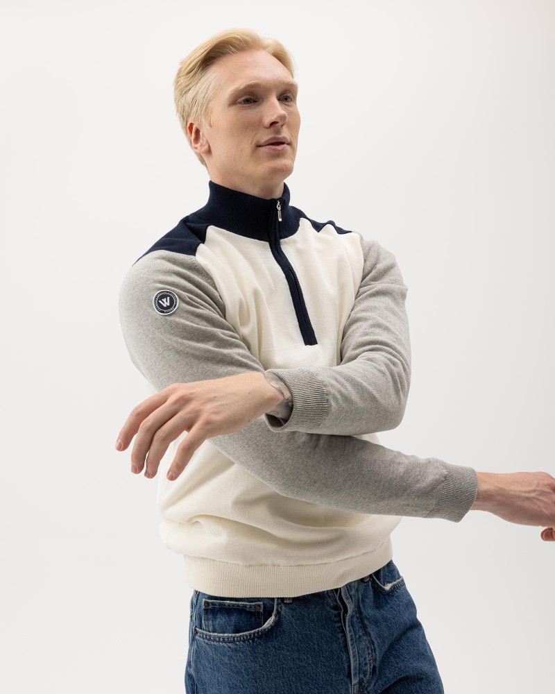 Ludvig T-neck WP Off White (multi color)