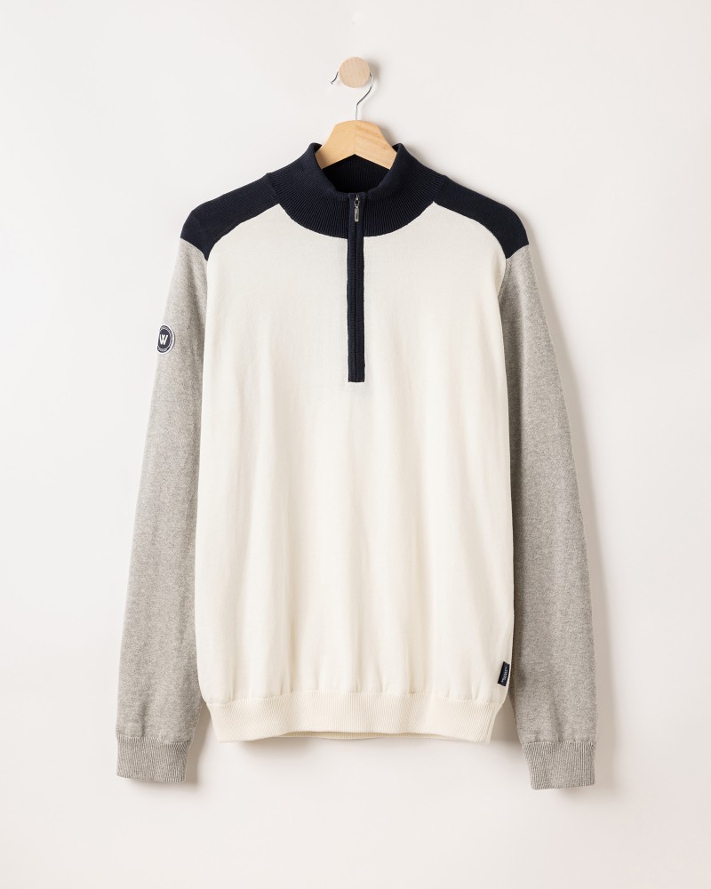 Ludvig T-neck WP Off White (multi color)