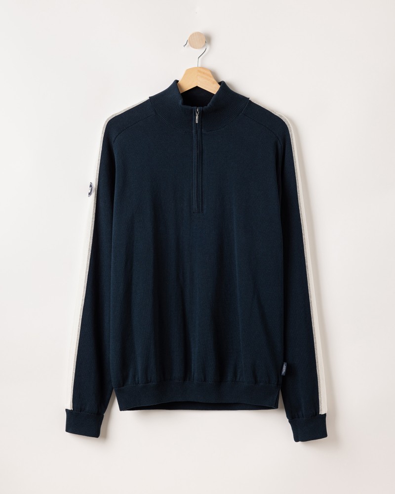 Ludvig T-neck WP Navy/Off White
