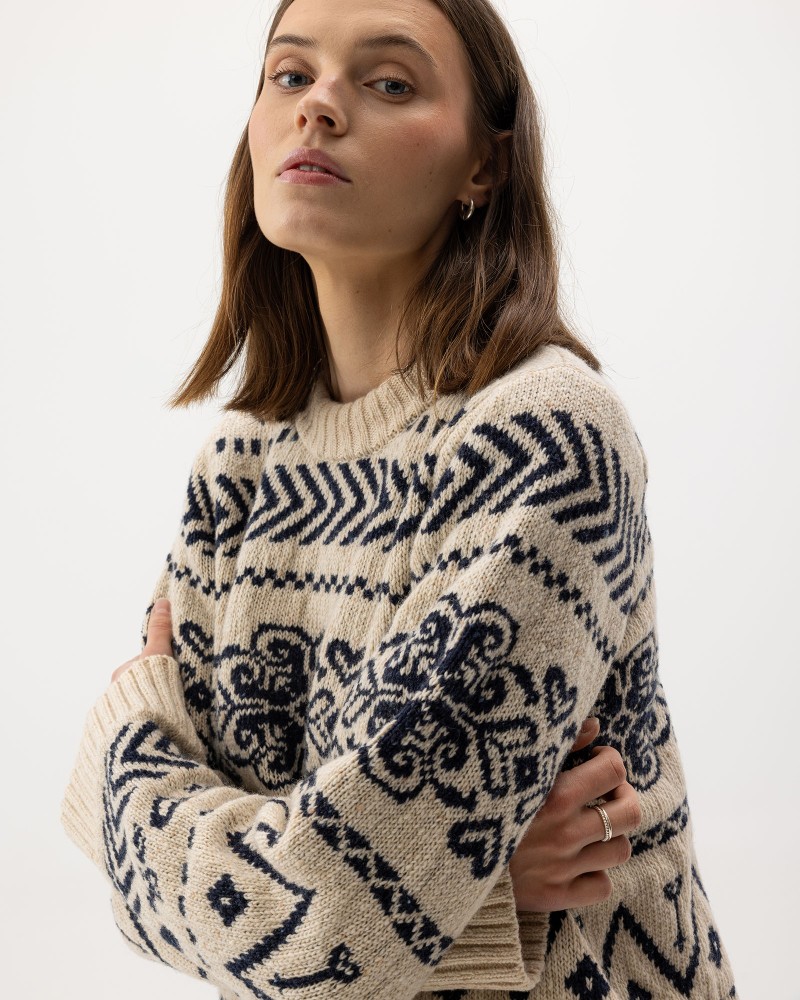 Magda Crew Sand/Navy