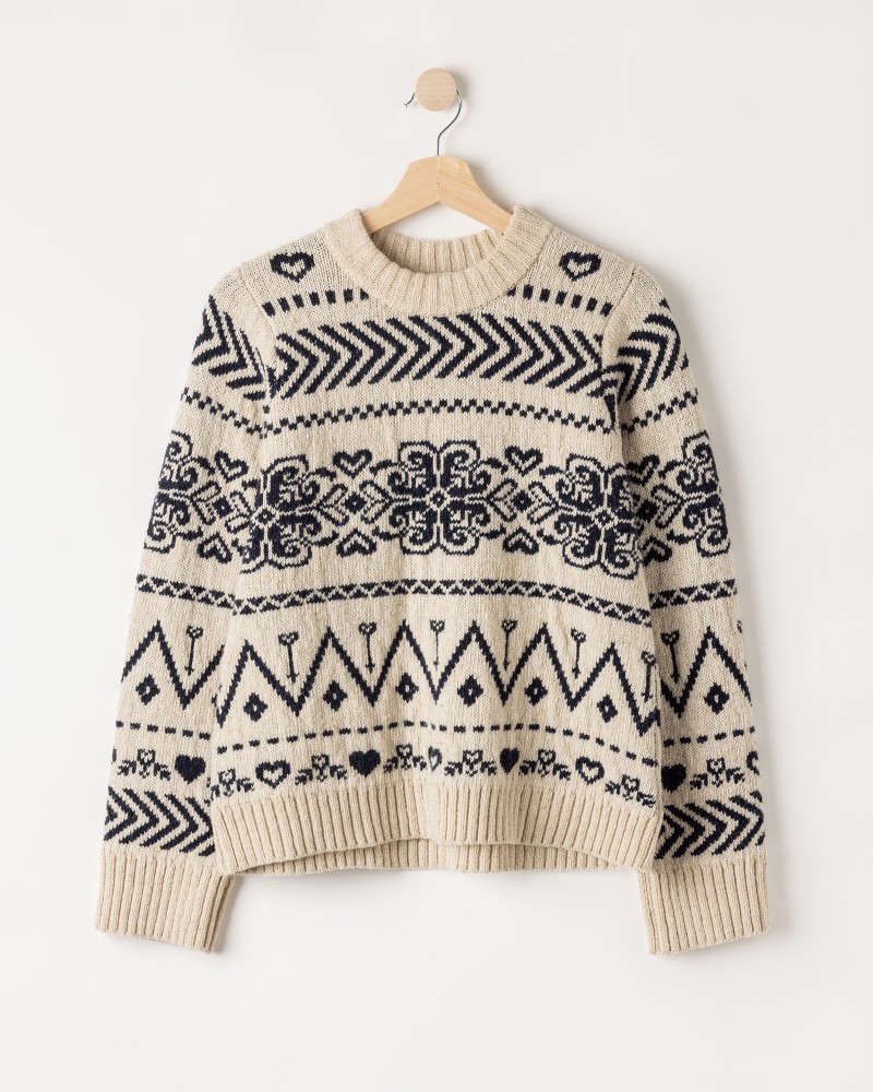 Magda Crew Sand/Navy