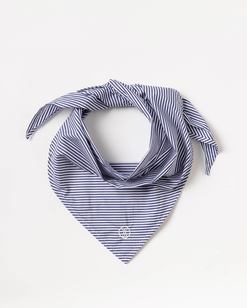 Marie Scarf Navy/White