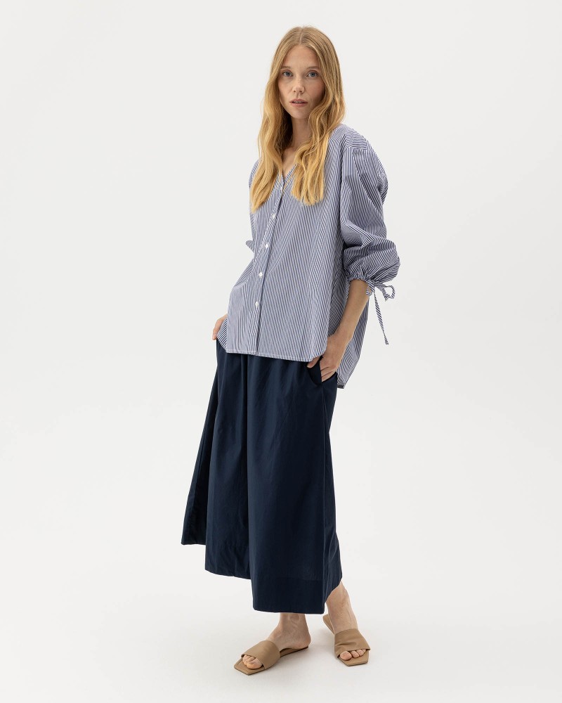 Marie Shirt Navy/White