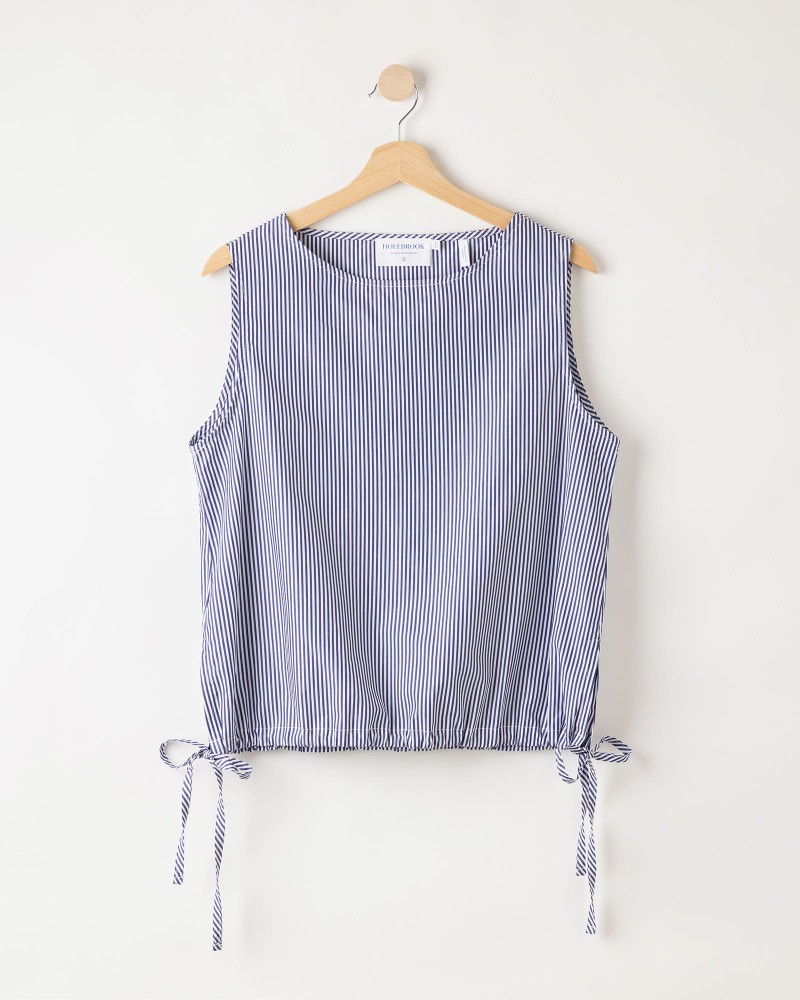 Marie Top Navy/White