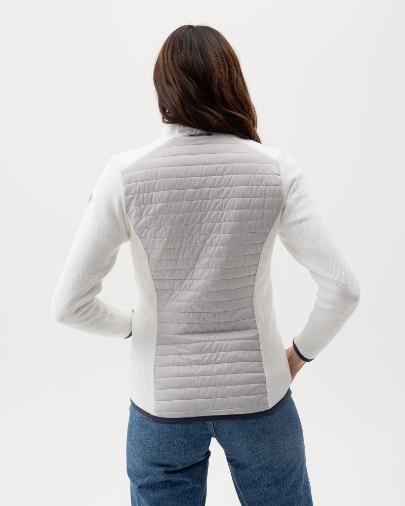 Mimmi Fullzip WP White/Marble Grey