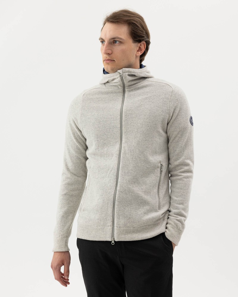 Noa Hood WP Light Grey Mel.