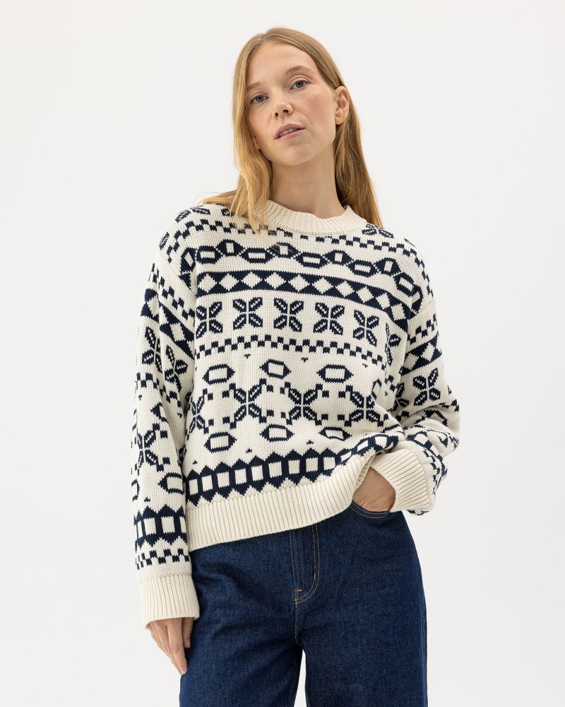 Novali Crew Off White/Navy