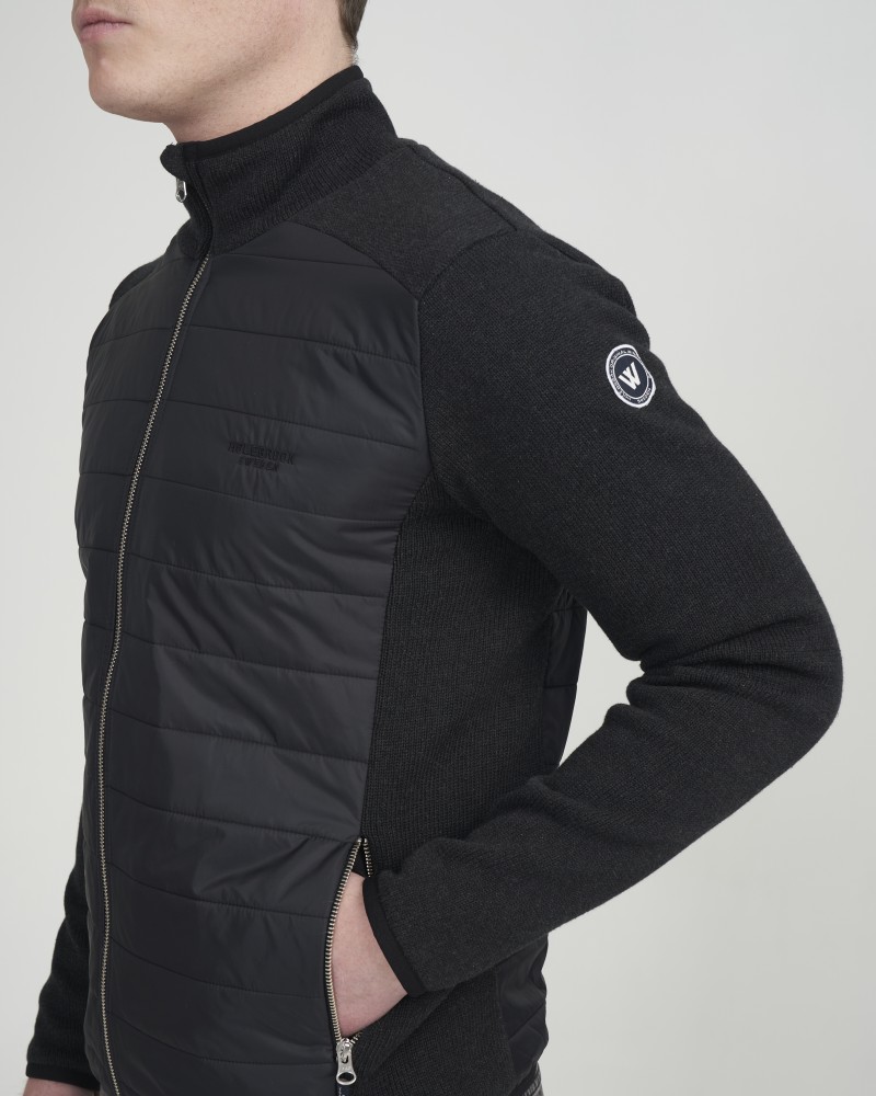 Peder Fullzip WP Black Mel.