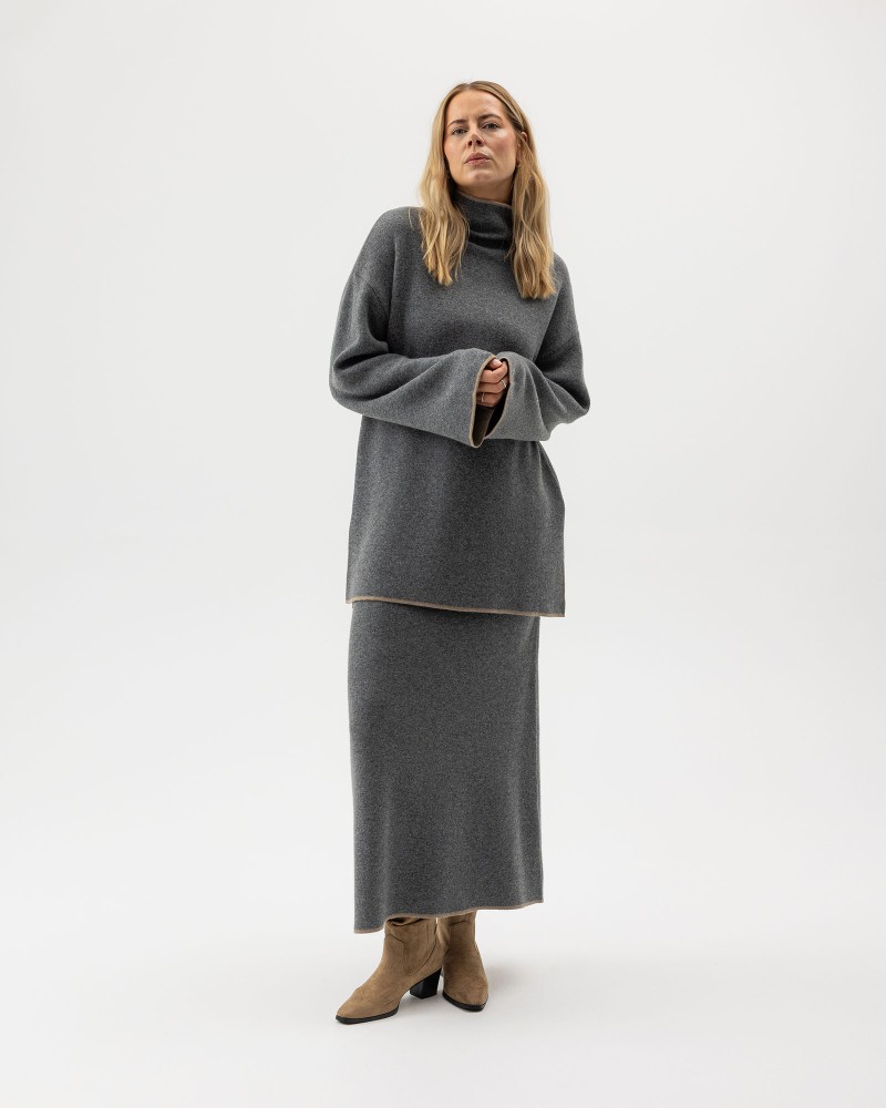 Sally Skirt Dark Grey Mel.
