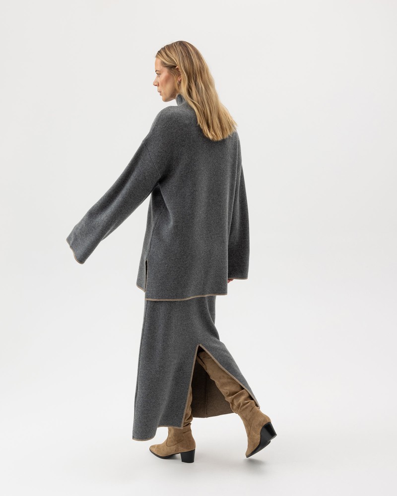 Sally Skirt Dark Grey Mel.