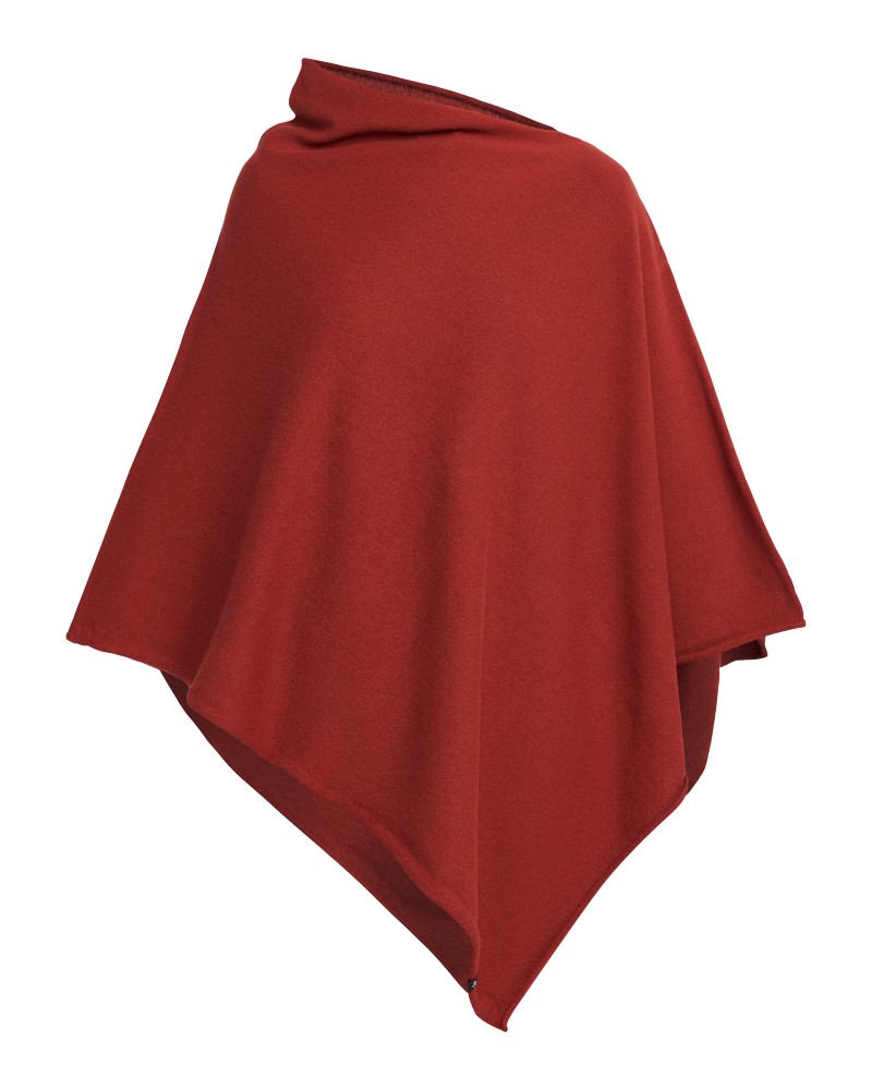 Sofie Poncho Maple Red