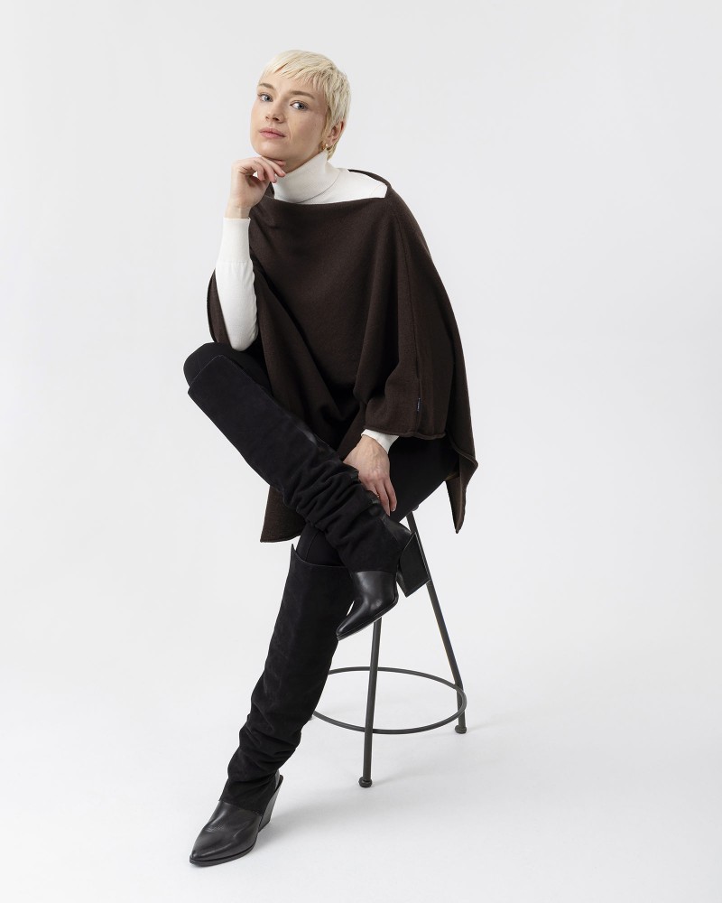 Sofie Poncho Dark Chocolate