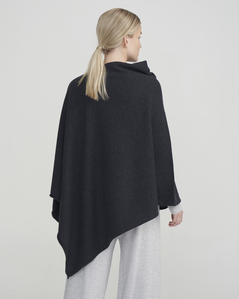 Sofie Poncho Black Mel.