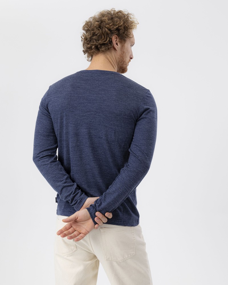 Ulrik Long Sleeve Navy Mel.