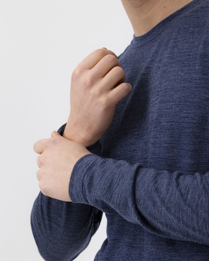 Ulrik Long Sleeve Navy Mel.