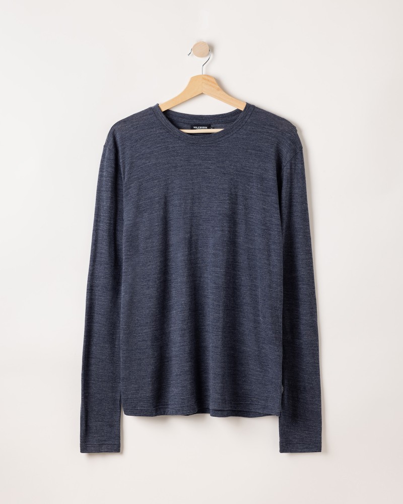 Ulrik Long Sleeve Navy Mel.