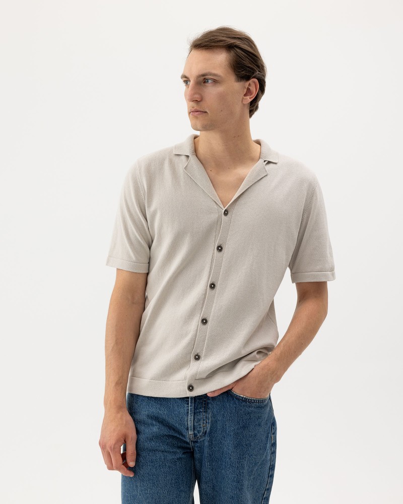Vincent Shirt Marble Grey