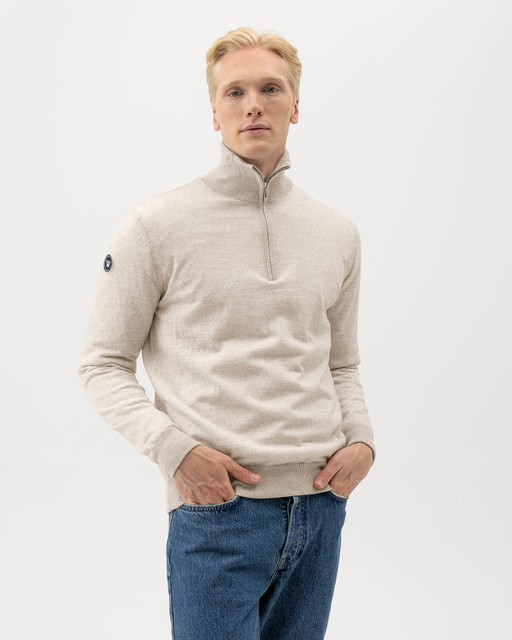 Jesper T-neck WP Sand Mel.