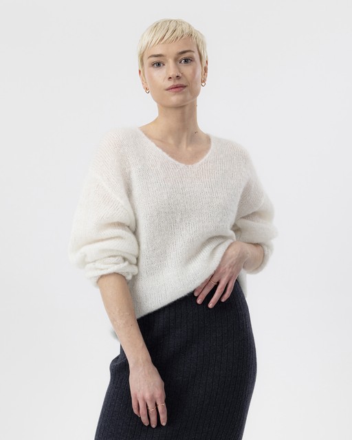 Lilian V-neck Off White