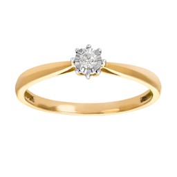Diamantring i 18K guld Diamantring i 18K guld