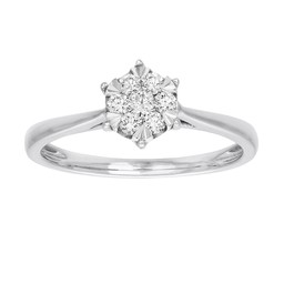 Diamantring i 18K guld med flera diamanter Diamantring i 18K guld med flera diamanter