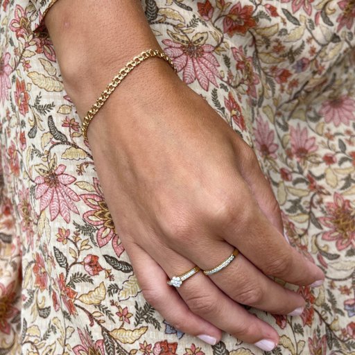 Armband i 18K guld 18,5cm