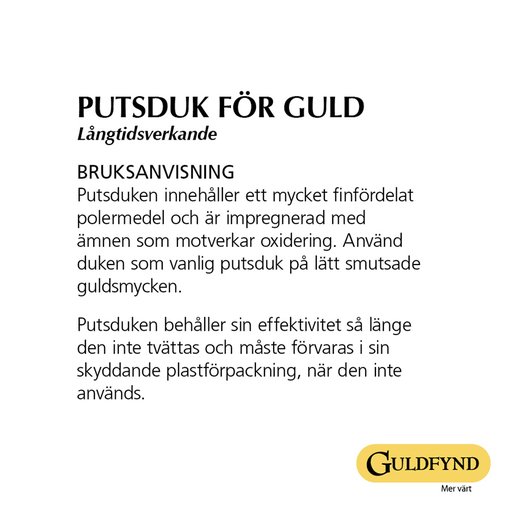Putsduk för guld