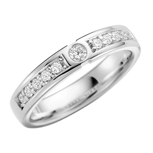 Diamantring i 18K guld