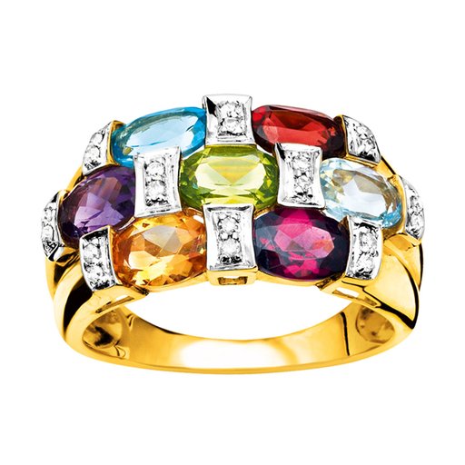 Diamantring i 18K guld