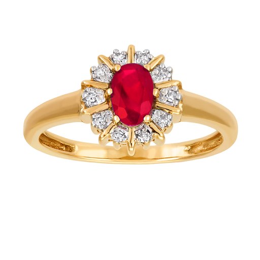 Diamantring i 18K guld