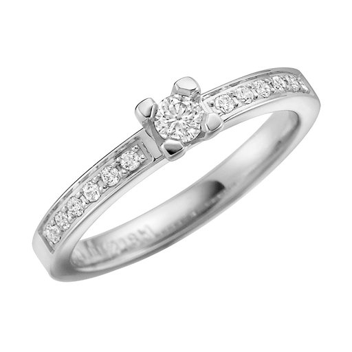 Diamantring i 18K guld