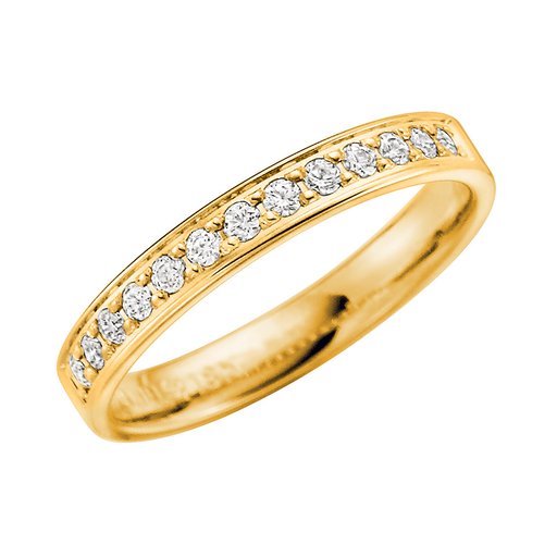 Diamantring i 18K guld