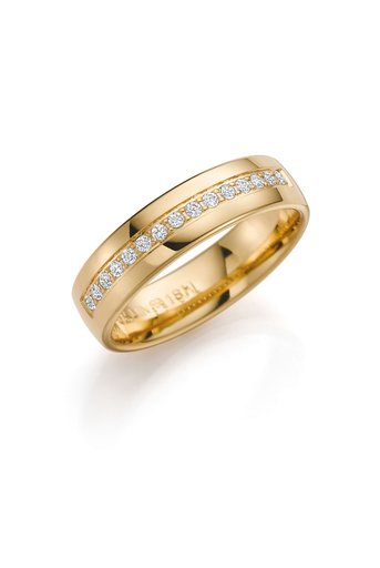 Diamantring i 18K guld