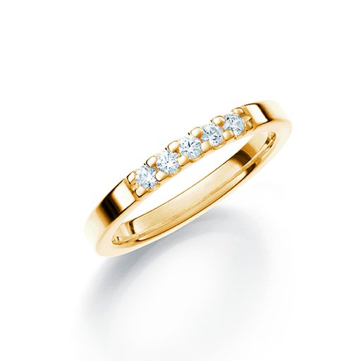 Diamantring i 18K guld
