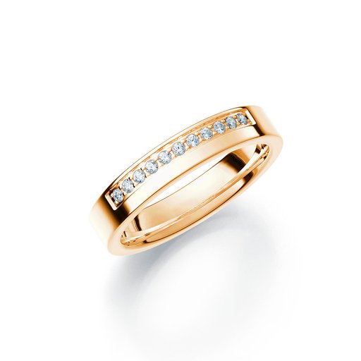 Diamantring i 18K guld