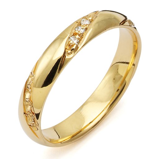 Diamantring i 18K guld