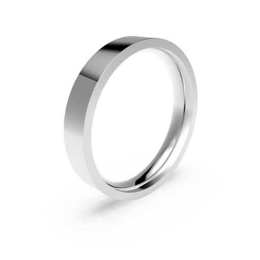 Förlovningsring i platina 4mm